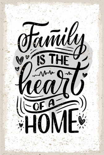 Holzschild 18x12 family - cm, is