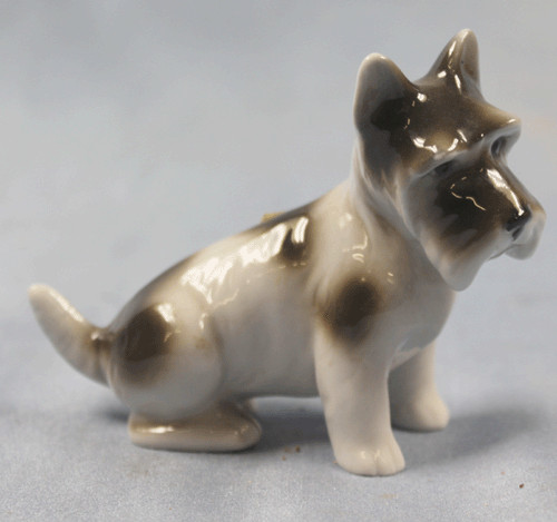 Terrier hund porzellan - , figur