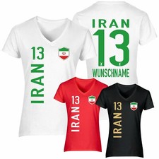 FanShirt IRAN Trikot Damen Druck Nummer Name Jersey WM ASIEN FanShirts4u