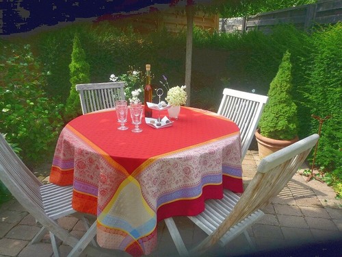 Tischdecke jacquard baumwolle - tischdecke,