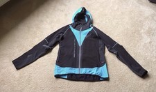 Montura Damen Fahrrad Jacke schwarz-türkis, Größe XL