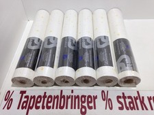 Vinyltapete P+S 6x 09323-10 (6Rollen) Uni Sternenmuster Weiß Gelb Restposten