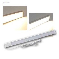 SLIM Alu Unterbauleuchte 60cm >700lm warmweiß, 230V/10W Küchen-Unterbau-Leuchte