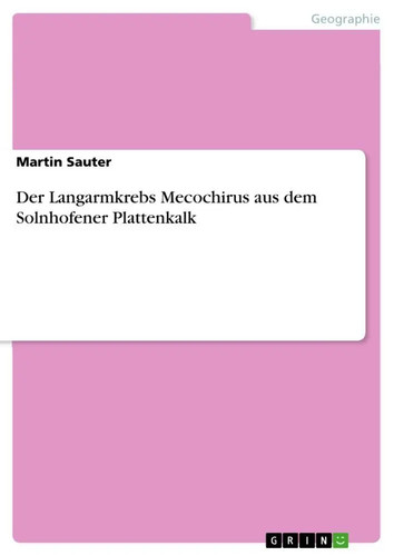 Der langarmkrebs mecochirus - der,