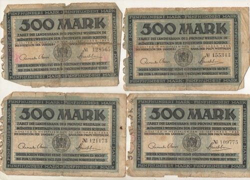 Notgeld stadt münster - stadt,