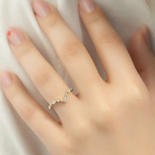 14K Gelbgold 0,35 Ct Lab