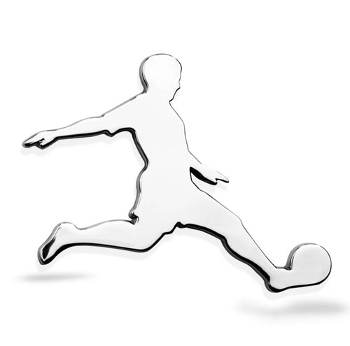 Metall fußball - 3d,