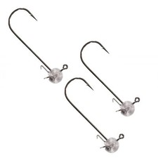 Westin Jighaken RoundUp HD Natural Mustad  - 3 Haken, Angelhaken, Jigköpfe