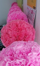 8 Blumenkugel künstlich. 4 mit Beleuchtung und 4 ohne Beleuchtung 