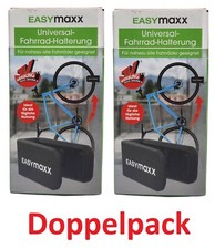 2 x EASYMAXX Universal Fahrrad Halterung Wand Halter Fahrradhalter Wandhalterung