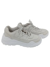 VENICE Damen Sneaker low Gr. 35 Grau Casual Sportschuhe Plateau