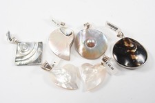 N93G07- Perlmutt Anhänger mit Silber 925 Montierung neuwertig