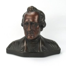 Uralte Gips Büste GOETHE? Gesetzlich Geschützt ca. 1900 - 1920 Plaster Bust