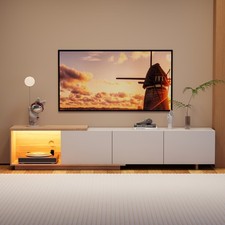 TV Lowboard Schrank Weiß