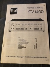 Dual CV 1400 Service - Anleitung 