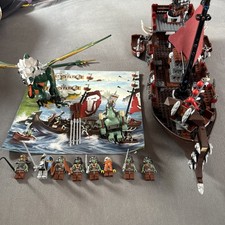 LEGO Castle: Troll Warship 7048 - Grüner Drache, Zwerg, Ritter - Vollständig