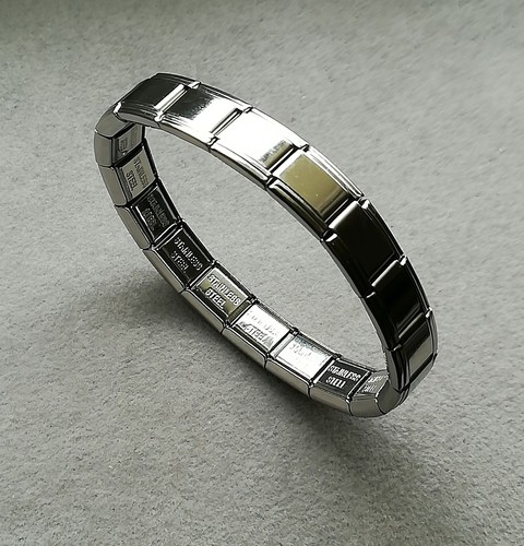 Damen edelstahl gliederarmband - edelstahl,