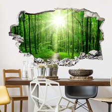 Wandtattoo sunny forest - 3d,