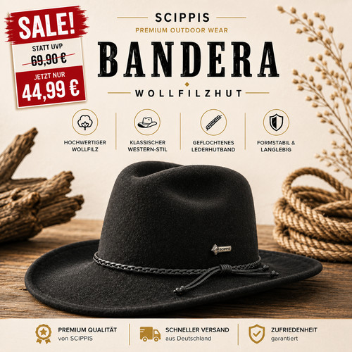 Scippis bandera westernhut - scippis,