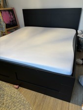 ikea brimnes schwarz 180x200