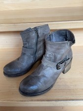 Tandem, Transit, Stiefelette, 38, grau, vintage, Vollleder, gebraucht