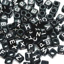 100 Stck. 6 mm Würfel schwarz