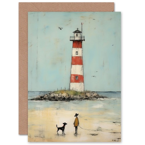 Leuchtturm junge und haustier - leuchtturm,