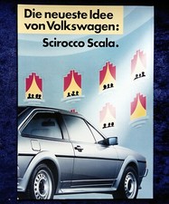 VW Scirocco Scala Prospekt, 9.1986, Sondermodell