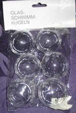 6 Stück Glaskugel, Kugel Glas