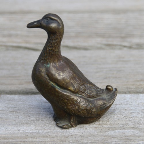 Vintage bronze ente erpel 165 - erpel,