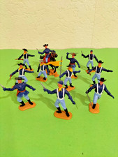 Timpo 70er Swoppet - Nordstaaten 7° Cavalry Blauröcke 11 Teile -Plasty Elastolin