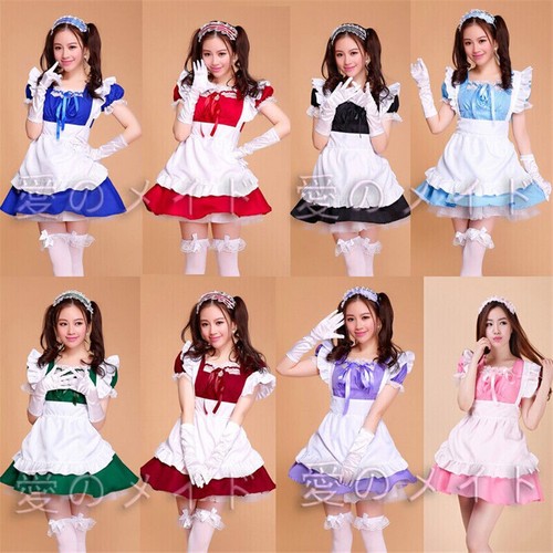 Farben maid lolita kostüm - 8,