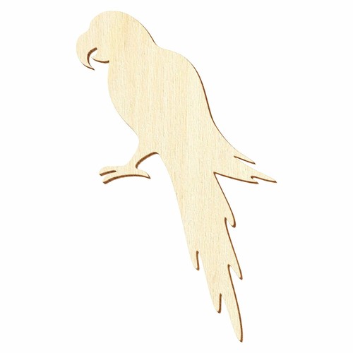 Holz papagei deko basteln - holz,