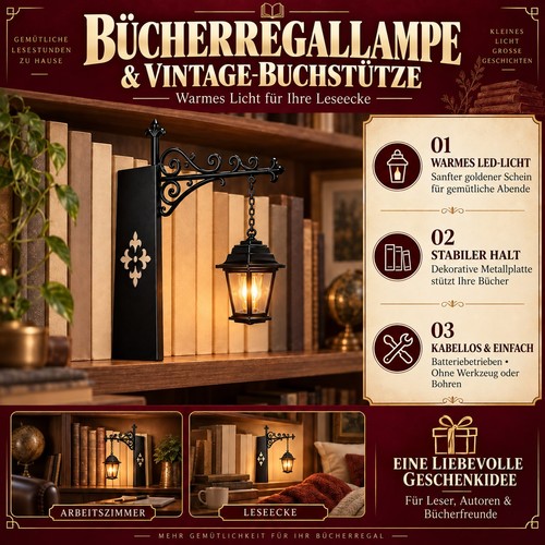 Led bücherregal laterne - led,