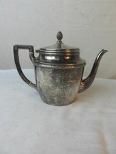 Teekanne Messing Versilbert England Gestempelt Kanne Jugendstil Gebraucht 3c5