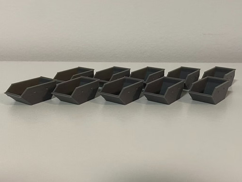 10x spur absetzcontainer - spur, h0