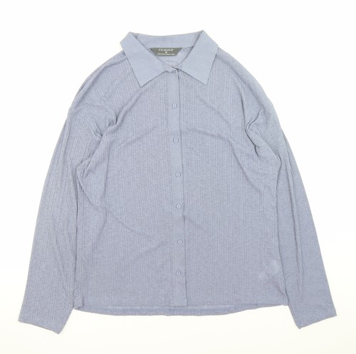 Primark damen hemd blau kragen - hemd,