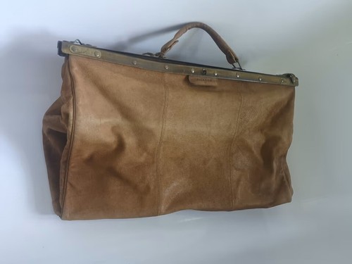 Vintage leder reisetasche - vintage, leder-reisetasche