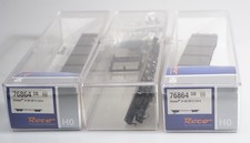 (9839) 3 Stück H0 Roco  76864 Flachwagen mit Rungen DB EP IV DC