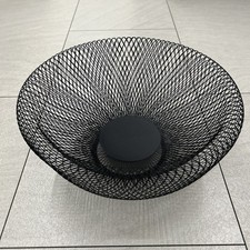 Metall Obstkorb schwarz 30cm Obstschale Dekoschale Metallkorb Aufbewahrungskorb