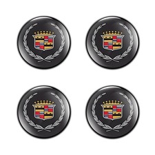 Cadillac Silicon Emblem Abziehbild Auto Radkappen Aufkleber Nabendeckel 4st Harz