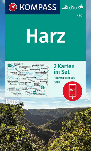 Kompass wanderkarten set 450 - kompass, wanderkarten-set