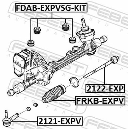 Für febest 2122 exp steering - febest,