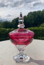 Großer Glaspokal signiert "Val St Lambert" 60er Jahre 