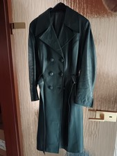 Ledermantel Grün Damen