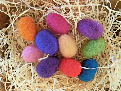 Ostereier filz bunt ostern - ei,