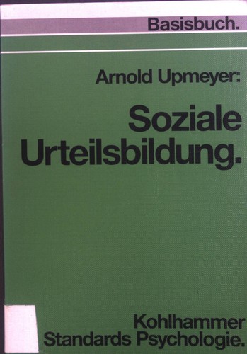 Soziale urteilsbildung - soziale,