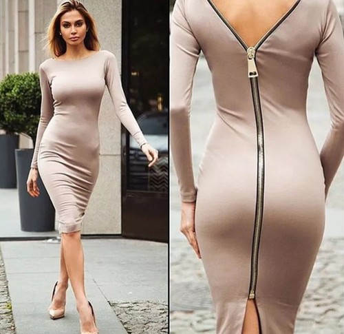 Midi sexy kleid bodycon stoff - midi,