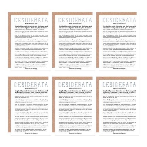 Desiderata gedicht von - desiderata, max