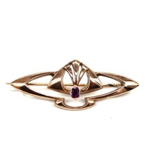 Brosche 333 Gelbgold